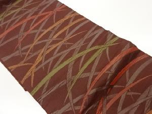 芝模様織出し名古屋帯